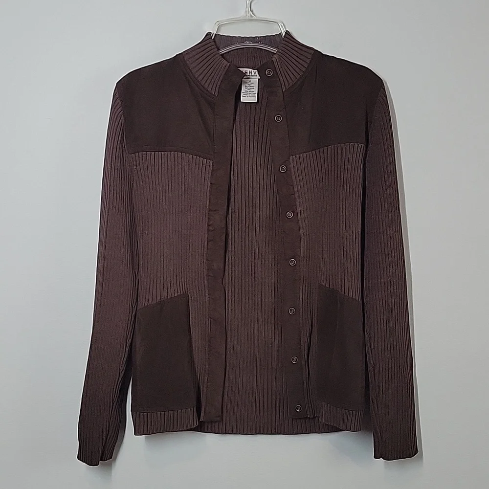 J'ENVIE New York Brown Sweater Jacket